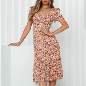Sunbeam Summers Midi Dress Red